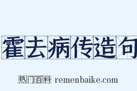 霍去病传造句是什么意思的图片